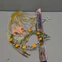 Fairy Wings for Adults and GirlsFairy Costume Set with Floral Garland, Fairy Hair Tinsel, Wand & Elf Ears  29"x21" Organza Butterfly Wings  Ideal for Cosplay, Party, Gold