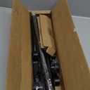 Curtain Rods for Windows 48 to 84 Inch(4-7 Feet),Black 1'' Diameter Drapery Rods with End Cap Style Design,Modern Adjustable Heavy Duty Curtain Rod,Size:36''-88''