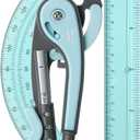 Mr. Pen- Compass and Protractor Set, Math Compass for Geometry and Drawing (Sky Blue)