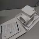 Orsong Bathroom Exhaust Fan 10" Panel Ultra Quiet without Light(8x8 Mount), 110CFM, 4" Duct for Bathroom/Garage/Home
