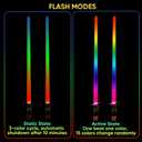 Light Up Drum Sticks Rechargeable 15 Color Changing Led Personalized Drumsticks for Kids Drummer Gifts Drum Accessories