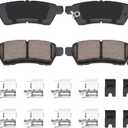 HZ1100 Premium Ceramic Disc Brake Pad Set - Compatible with Select Nissan Frontier Xterra Suzuki Equator REAR