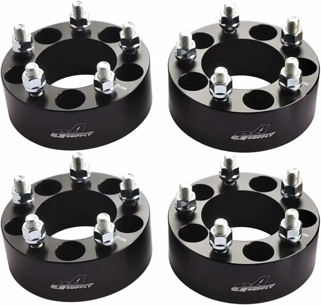 GAsupply 5x4.5 Wheel Spacers 2 inch, 4pcs 5x114.3 Wheel Spacers 50mm Thick 82.5mm Hub Bore 1/2-20 Studs, Compatible with Ford Explorer Mustang Falcon Ranger and More.