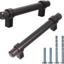 Triumph Hardware T Bar Handle Pull,10 Pack,6-1/4" Inch (160mm) Cabinet Pull, Oil Rubbed Bronze Drawer Handles Furniture Dresser Pulls…