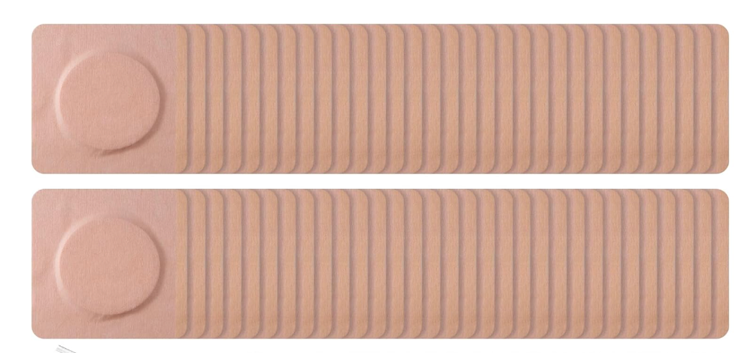 Disposable Organic Cotton Self-Adhesive Pads, Belly Button Patch for Caster Oil, Anti Leakage Design, Breathable & Portable, (Oil Not Included)