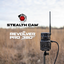 Stealth Cam Revolver Pro 2.0 360 Cellular Camera 40MP, 1-6 Zone On-Demand and Live View, 0.4 Sec Trigger, Built-in Memory, HD Photo and Video