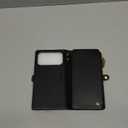 Defencase for iPhone 17 Pro Max Case Wallet with RFID Blocking Card Holder for Women and Men, Fashion PU Leather Magnetic Snap Flip Zipper Strap Wallet Phone Case for iPhone 17 Pro Max 6.9", Black