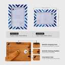 Handicrafts Home 8x10 Picture Frame Blue, Handmade Bone Inlay Photo Frame, Tabletop or Wall Mount Decorative Frame for Desk, Shelf, Living Room or Bedroom