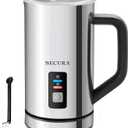 Secura Milk Frother, Electric Milk Steamer Stainless Steel, 16.9oz/ 500ml Automatic Hot and Cold Foam Maker and Milk Warmer for Latte, Cappuccinos, Macchiato, 120V