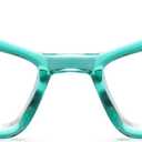 Turquoise Blue Funky Cat Eye Reading Glasses for Women  Stylish Cateye Readers with Solid & Sturdy Frame, Spring Hinges, Premium Design, Scratch Resistant Lenses, Fits All Face Shapes, Strength 4.00