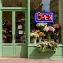 Led Neon Open Sign for Business Window, Light up Open Sign for Store Carteles Letreros Para Negocios, 16 x 8.6 inch