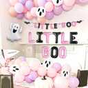 Pink Halloween Little Boo Balloon Little Boo Banner Ghost Balloons for Baby Shower Birthday Party Halloween Party Decoration