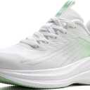 OUTJET Women's Running Shoes Lightweight Cushioned Sneakers for Walking, Jogging, Travel, Gym – Breathable Mesh, Soft Sole, Stylish Fit Green, 6.5 US