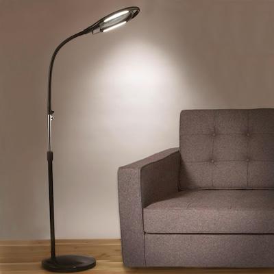 Brightech 44-in Classic Black Standard Floor Lamp with No shade Shade