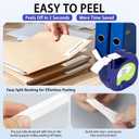 8-Pack Compatible with DYMO LetraTag Refills 91330 Paper Tape Replacement for LT100H LT-100T LT-200B, 91330 Label Maker Refills Tape Black on White
