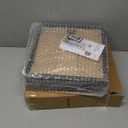 KINLINK 8x8 Picture Frame Black Set of 4, Wooden Square Photo Frames Matted 4x4 with Plexiglass for 4x4 with Mat or 8x8 without Mat for Table and Wall Display