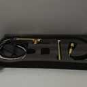 22 Extra-Tall Brushed Gold Kitchen Sink Faucets, Commercial High Arc Single Handle Kitchen Faucets for Pull Down Sprayer Modern Spring with Deck Plate 22 inch