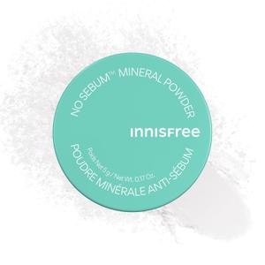 2 x innisfree No Sebum Matte Mineral Powder, Korean Loose Setting Powder for Blurring, Shine Control, Fragrance-Free