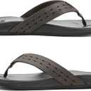 UBFEN Mens Rubber Flip Flops for Beach and Water
