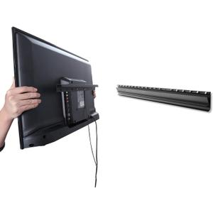 Studless TV Wall Mount, Heavy Duty Drywall TV Bracket Hanger for 32-75 inch Flat Screen TVs, No Stud, No Drill, No Anchors, Easy Install with All Hardware