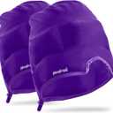 Magic Gel Migraine Ice Head Wrap | Real Migraine & Headache Relief | The Original Headache Cap | Cold, Comfortable, Dark & Cool; Endorsed by Physicians, Loved by Thousands - (2 Pack, Purple)