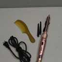 Heated Round Brush 1/2 Inch Small Curling Brush,Volumizing Thermal Brush 0.5 Inch Ceramic Tourmaline Heated Hot Ionic Iron, Tiny Curling Wand Hair Styler Tool (Pink, 0.5 inch)