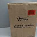 Makeup Organizers, Make Up Organizer for Vanity, Countertop Cosmetic Storage with Drawers and Transparent Cover for Bedroom Bathroom, White