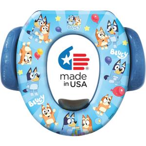 Bluey Soft Potty Seat - Potty Training Toilet Seat, Soft Cushion, Baby Potty Training, Safe, Easy to Clean (13.5 inches)
