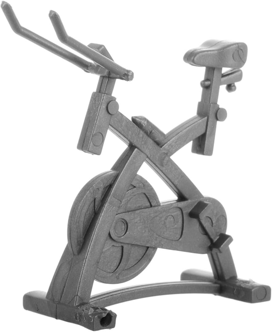 TOYANDONA Dollhouse Dynamic Bicycle Model Miniature Fitness Equipment for Dollhouse Decor Unique Architectural Miniature Accessory (4.50X4.20X1.70CM)