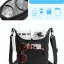 Water Bottle Holder with Strap for 2 Cups, Water Bottle Sling Bag with Phone Pocket, Tumbler Carrier Bag for Walking, Hiking, Camping