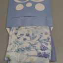 TILLYOU Muslin Toddler Pillowcase 2 Pack, 13x18 Soft Travel Cotton Pillow Case Kids for Boys and Girls, Blue Flower