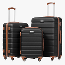 Coolife Luggage 3 Piece Set Suitcase Spinner Hardshell Lightweight TSA Lock