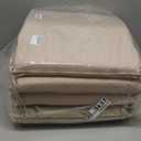 Outdoor Chair Cushions Set of 4: Waterproof & Fade Resistant Seat Cushion for Patio Furniture - 18.5 x 16 x 2 Inch Chair Pads with Ties and Hidden Zipper - Patio Chair Cushion Replacement, Beige