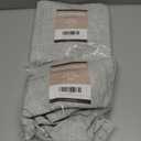 Faux Linen Kitchen Curtains 36 Inch Length Cafe Curtain Tiers for Living Room Basement Bathroom Windows Country Rustic Small Short Curtains, Set of 2, Grey