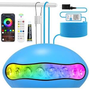 LED Pool Light, 20W Smart Magnetic Underwater Light with APP Control US-XLL-YMX1001A-003, Blue