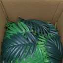 18 Leaf Large Areca Palm Artificial Plant 4 Packs UV Resistant Faux Palm Tree Leaves Tropical Greenery for Home Office Party Decor Indoor Outdoor