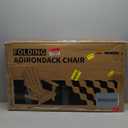 MUCHENGHY Folding Adirondack Chairs, Patio Chairs, Lawn Chairs, Outdoor Chair, Adirondack Chair Plastic, Fire Pit Chairs, Weather Resistant with Cup Holder for Deck, Backyard, Garden(Lake Blue)