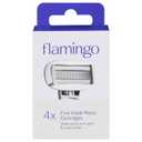Flamingo, Five-Blade Cartridges, 4 Count
