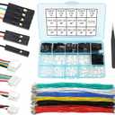 GH1.25 to Dupont2.54 Pre-Crimped Cables and Connectors Kit Compatible with JST GH 1.25mm for Pixhawk4 Pixhawk 6C 6X 20cm Silicone Wire