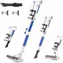 whall Cordless Vacuum Cleaner, Upgraded Strong Suction Brushless Motor Cordless Stick Vacuum Cleaner,Lightweight Handheld Vacuum for Home Pet Hair Carpet Hard Floor,up to 55mins Runtime,White
