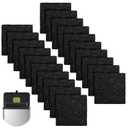 20 Packs 3.15x3.15x0.32 Inch Odor Absorbing Filter Refills for EKO Trash Cans, Activated Charcoal Deodorizer Compatible with EKO Step & Touchless Garbage Cans with Built-in Filter Compartment