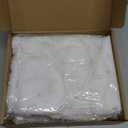 Oudain 4 Pack 29.5 x 120 Inch 10 ft Pearl Table Runner Tulle Fabric Lace Boho Glitter Tablecloth Table Runners for Bridal Shower Birthday Wedding Party Decorations and Supplies(White)