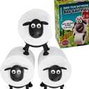 3 x Black Sheep Toilet Paper Holder, Free-Standing Toilet Paper Roll Organizer, Funny Farmhouse Bathroom Decor, Novelty Sheep Bathroom Accessory 3 Pack Gift Box