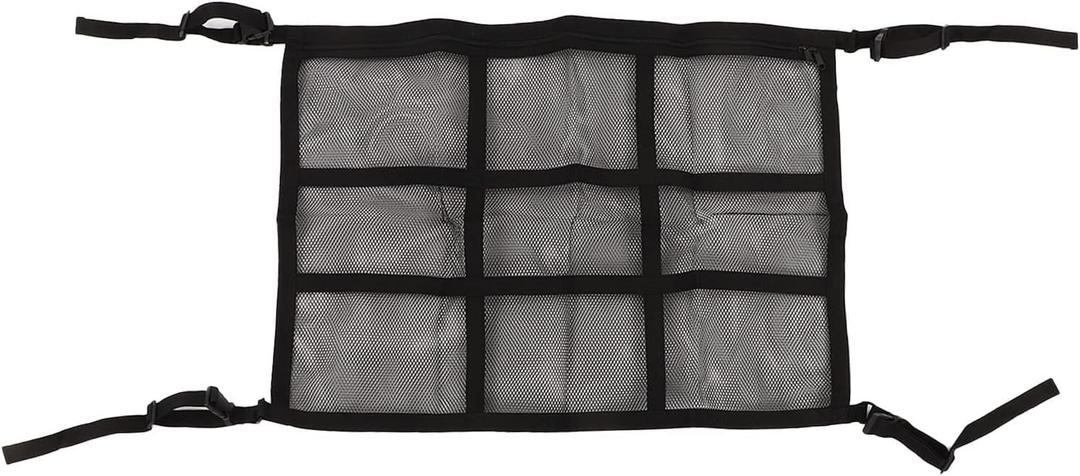 Car Ceiling Cargo Net Pocket Wearproof Car Roof Storage Organiser Long Trip Camping Toys Sundries 