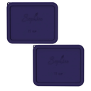 Sophico 11 Cup Rectangle Silicone Storage Cover Lids Replacement for Pyrex 7212-PC Glass Bowls, Container not Included (NAVY BLUE- 2PACK)