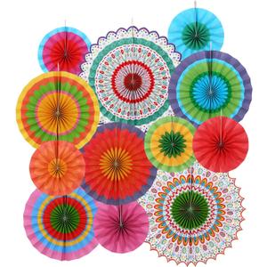 Fiesta Party Supplies Kit: Mexican Party Decorations with Fiesta Paper Fans - for Birthdays, Taco Nights, Cinco de Mayo & Fiesta Party Decorations