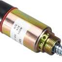 125-5771 Fuel Shut Off Solenoid 9X5312 For Caterpillar 3114 3116 3126 Engine 2 Terminals 12VDC