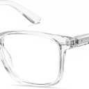Nearsighted Myopia Glasses Mens Womens Blue Light Spring Hinge Shortsighted Distance Glasses, - 1.00
