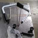 Patient Transfer Lift Chair, 350 lb Capacity, 180° Split Seat, Hydraulic Commode Wheelchair for Elderly, Bed to Toilet