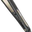 Infiniti PRO CONAIR Tourmaline Ceramic 1-Inch Flat Iron Digital Hair Straightener, 1-Inch Flat Iron to Straighten or Curl, 5 Heat Settings, for All Hair Types and Textures, Dark Gray